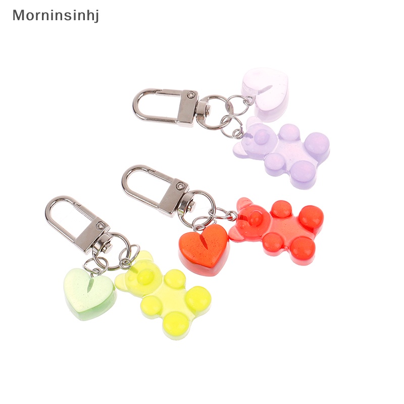 Mornin Lucu Permen Warna Jelly Beruang Gantungan Kunci Keyring Car Keys Bag Decor Ch Liontin id