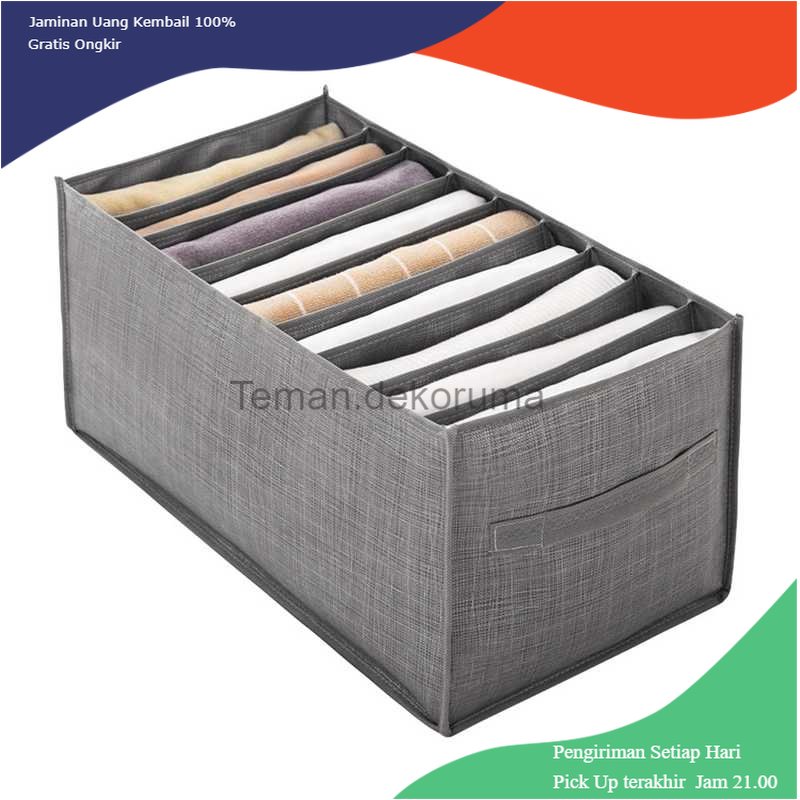 TD - DPR NUHAO Kotak Sekat Pakaian Storage Drawer Divider Box 9 Grid - N9