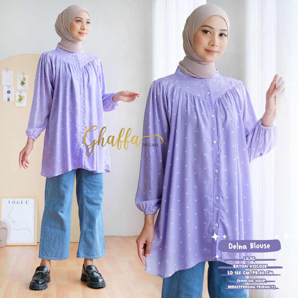 Pakaian Baju Busana Wanita DELNA BLOUSE by GAFFA 29/05 AS C110