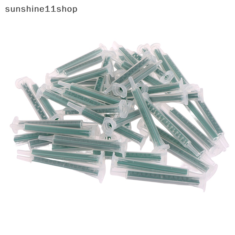 Sho 50pcs Mixer Statis Epoxy AB Lem Mixing Nozzle 83mm Mixing Tube Untuk PFM6-16 N