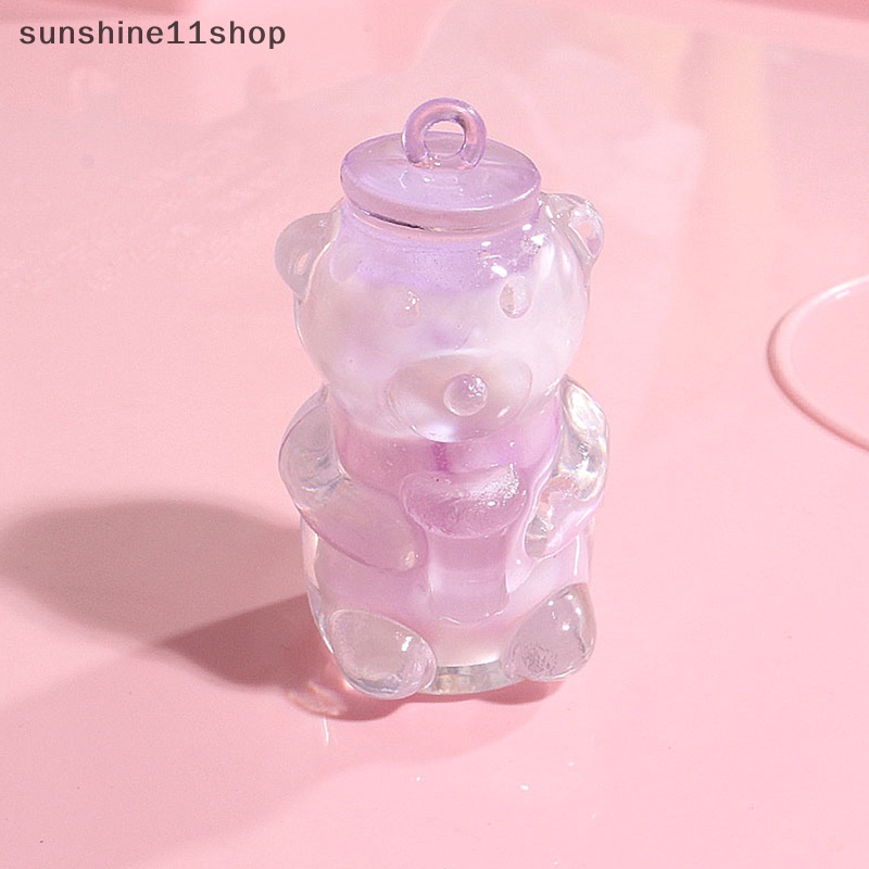 Sho Botol Beruang Resin Mini Luminous Glow In The Dark Miniatur Ornamen N