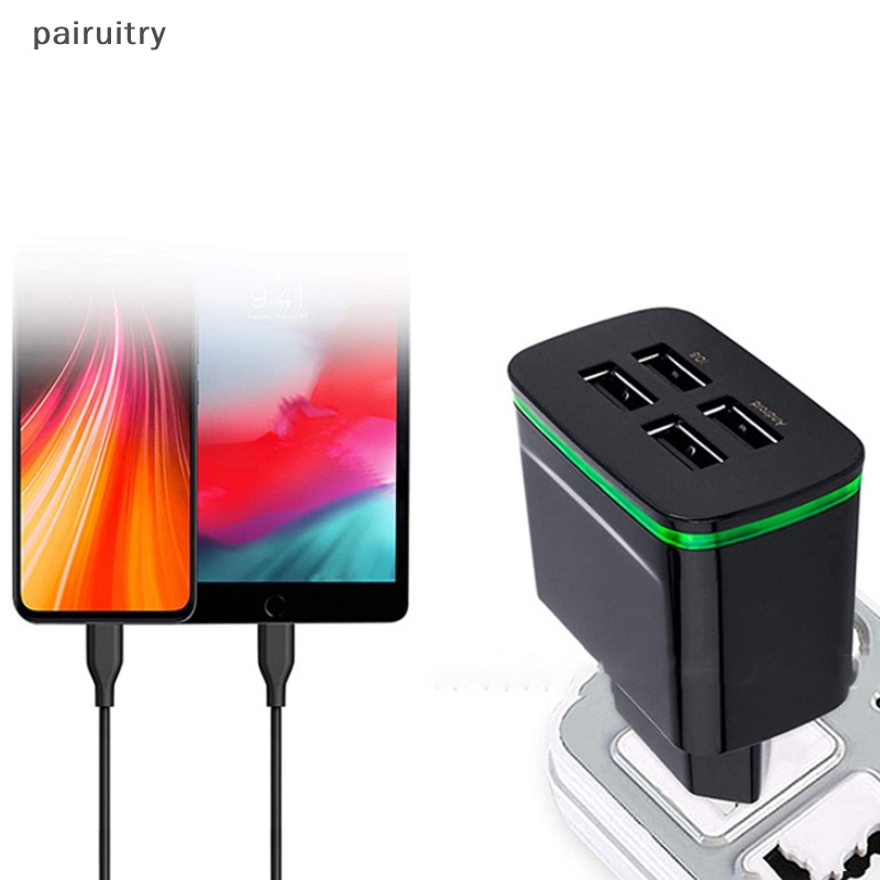 Prt USB Charger 4port Portable Fast USB Charging Universal Travel Adaptor PRT