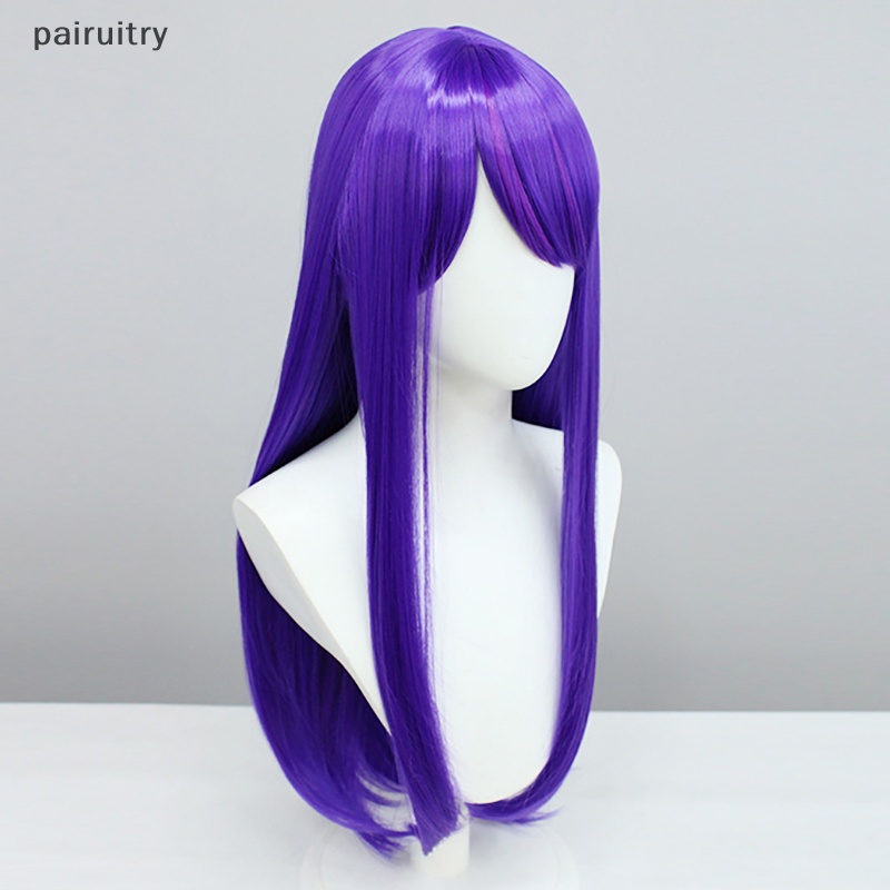 Prt 1Pc Wig Cosplay Anime Oshi No Ko Ai Hoshino Panjang 80cm Ungu Heat Resist PRT