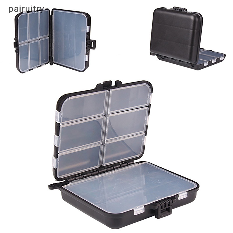 Prt Kotak Penyimpanan Umpan Pancing, Organizer Kait Umpan Dua Sisi Portabel, Mini Utility Lures Fishing Box PRT