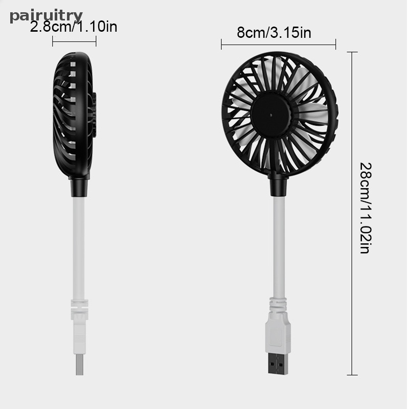 Prt Kipas Angin Kecil USB Fan Silent Meja Kantor Kipas Kecil Portable USB Rechargeable Fan PRT