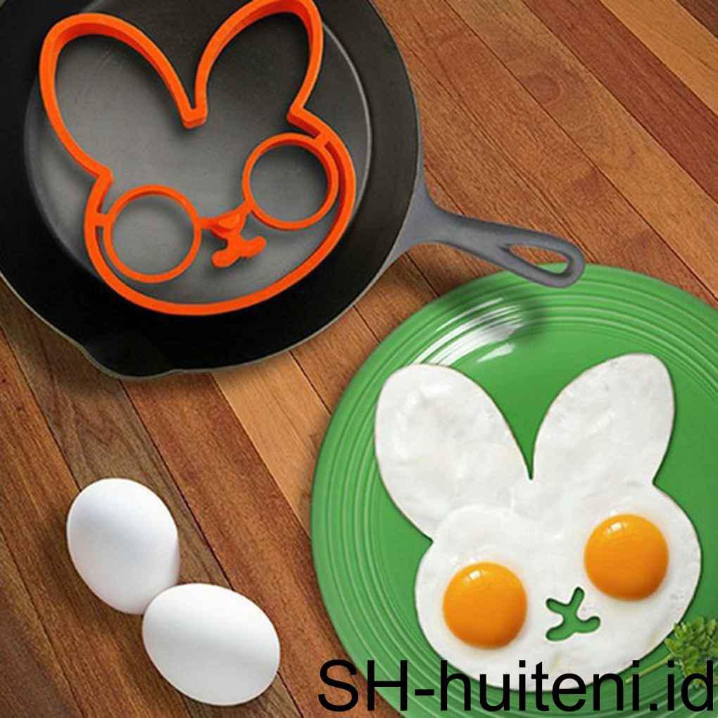Breakfast Silicone Rabbit Cetakan Telur Goreng Alat Anak Masak Shaper Dapur Pancake Gadget Hadiah