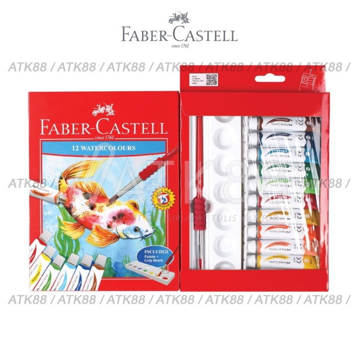 

Cat Watercolor 12 Warna Faber Castell - Cat Air 12ml