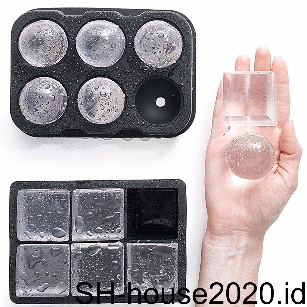 Ice Ball Cetakan Sphere Ice Maker Ball 4x4 5cm Silikon Untuk Minuman Apa Saja