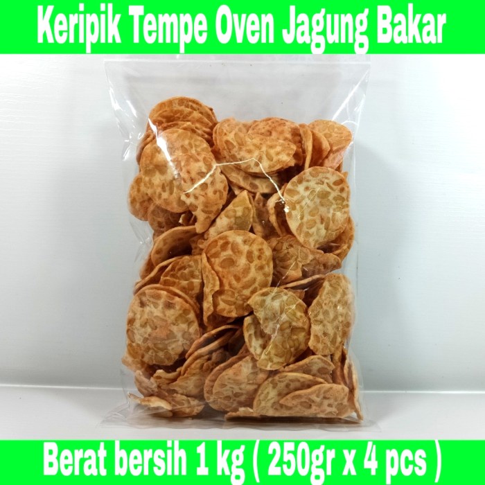 

Bisa COD~Promo Spesial KERIPIK TEMPE OVEN SPESIAL 1 KILO ( 1000 GRAM ) - original, 1 kg