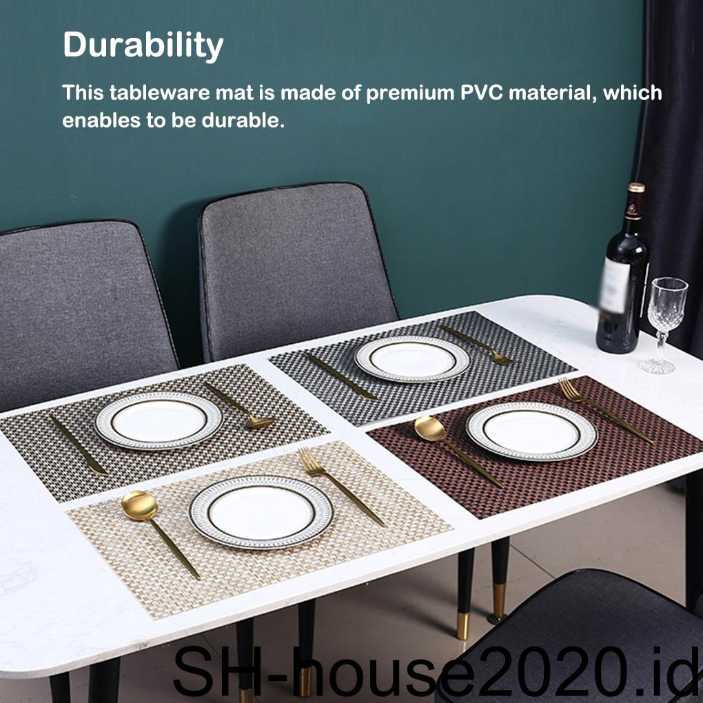 Alas Meja Perlengkapan Rumah Tatakan Coaster Warna Solid PVC Cup Holder Tahan Lama Anti Karat Aksesoris Rumah Tangga Alas Mangkok