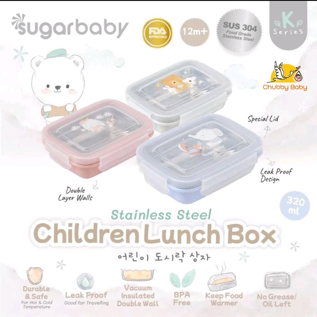 Sugar Baby - Stainless Steel Children Lunch Box