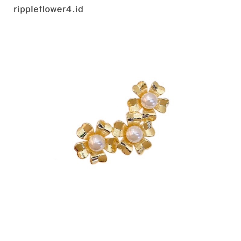 {rippleflower4.id} Bros Mutiara Air Tawar Alami Yang Modis Dan Indah Bros Wanita Modis Peniti al Pin Gesper Aksesoris Aksesoris Jas Antik~