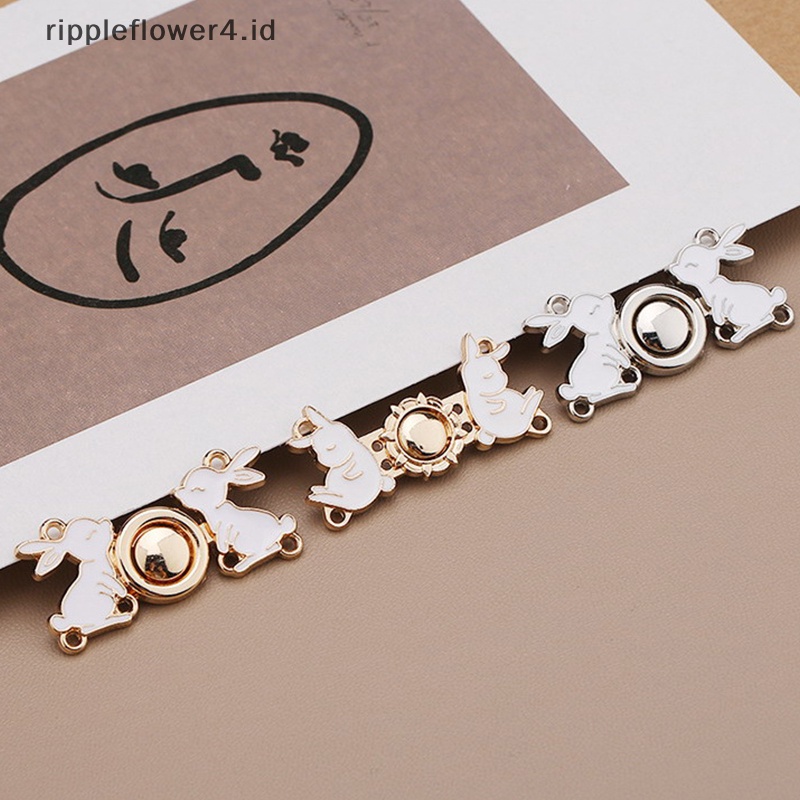 {rippleflower4.id} 1pasang Kancing Logam Sweater Cardigan Klip Rok Pinggang Berubah Kancing Adjustable~