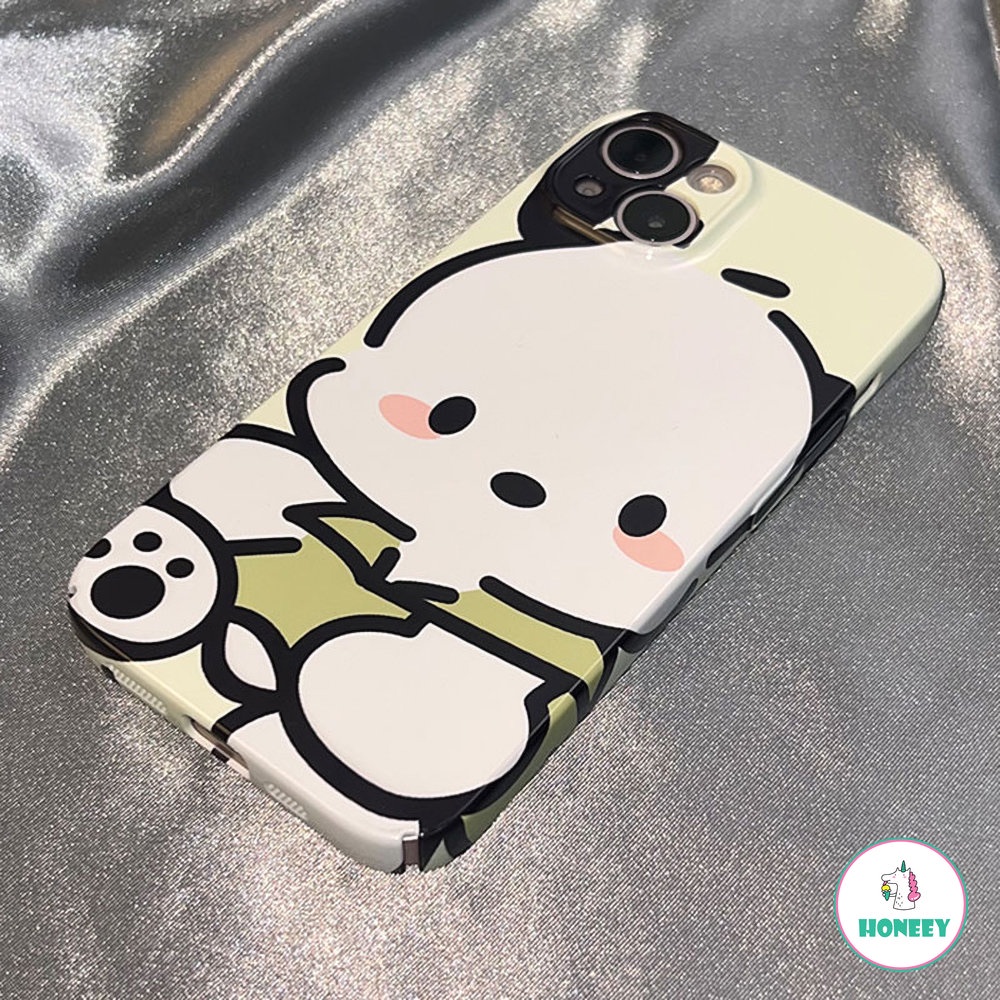 Casing Ponsel Kartun Beruang Anjing Lucu Untuk iPhone 14 Pro Max13 12 11 Pro Max Full Cover Perlindungan Lensa Shockproof Back Cover