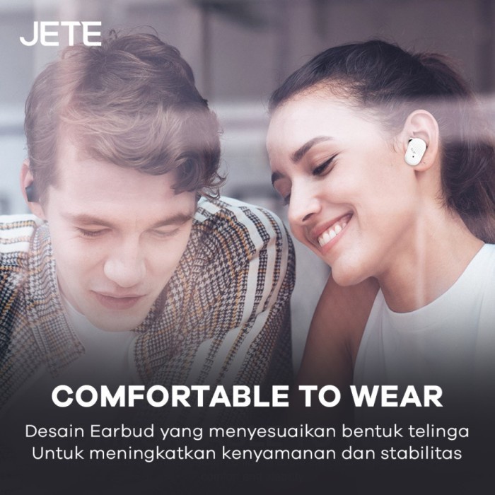 JETE TWS CS1 | Headset Bluetooth 5.3 with LED Display - Garansi RESMI