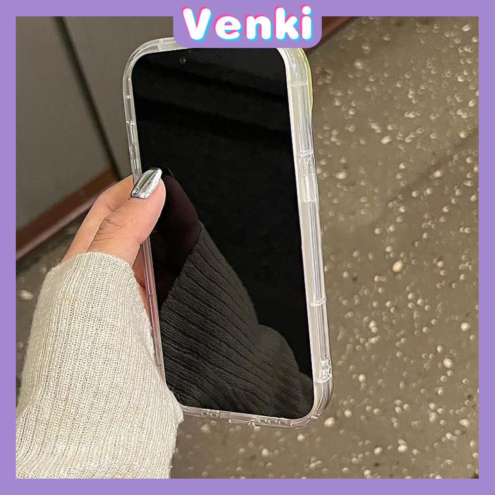 VENKI - Untuk iPhone 11 iPhone Case Laser Reflektif Bening Phone Case TPU Soft Shockproof Airbag Phone Case Summer Lucu Coco Kompatibel dengan iPhone 14 13 Pro Max 12 Pro Max XR XR 7 8