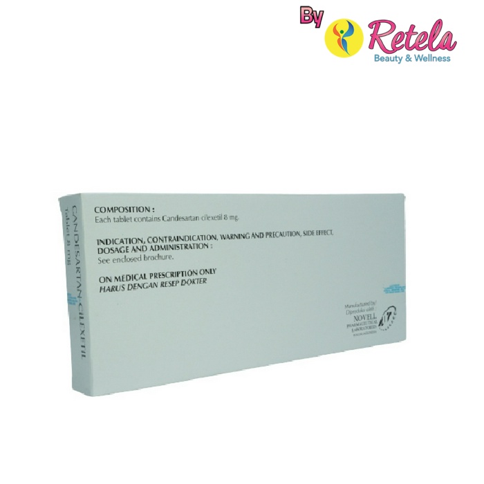 CANDESARTAN 8 MG 1 STRIP 10 TABLET