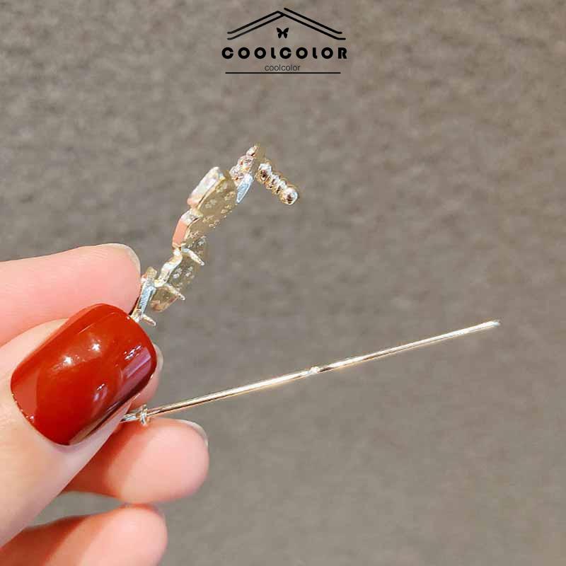COD❤️Jepit Rambut Butterfly Hairpin Elegance Shining Untuk Korea Fashion- cl