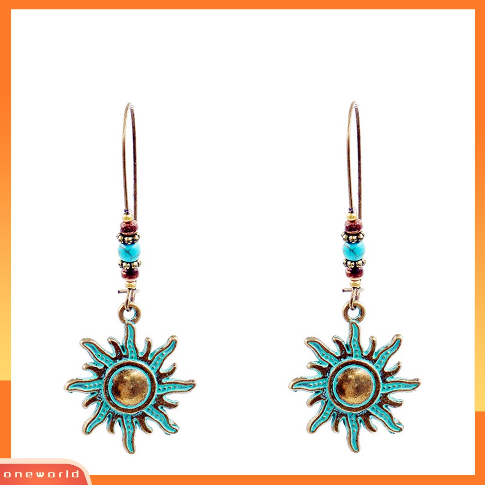 [WOD] Mode Sun Eardrop Tuas Anting Pesona Pesta Prom Wanita Gadis Perhiasan Hadiah