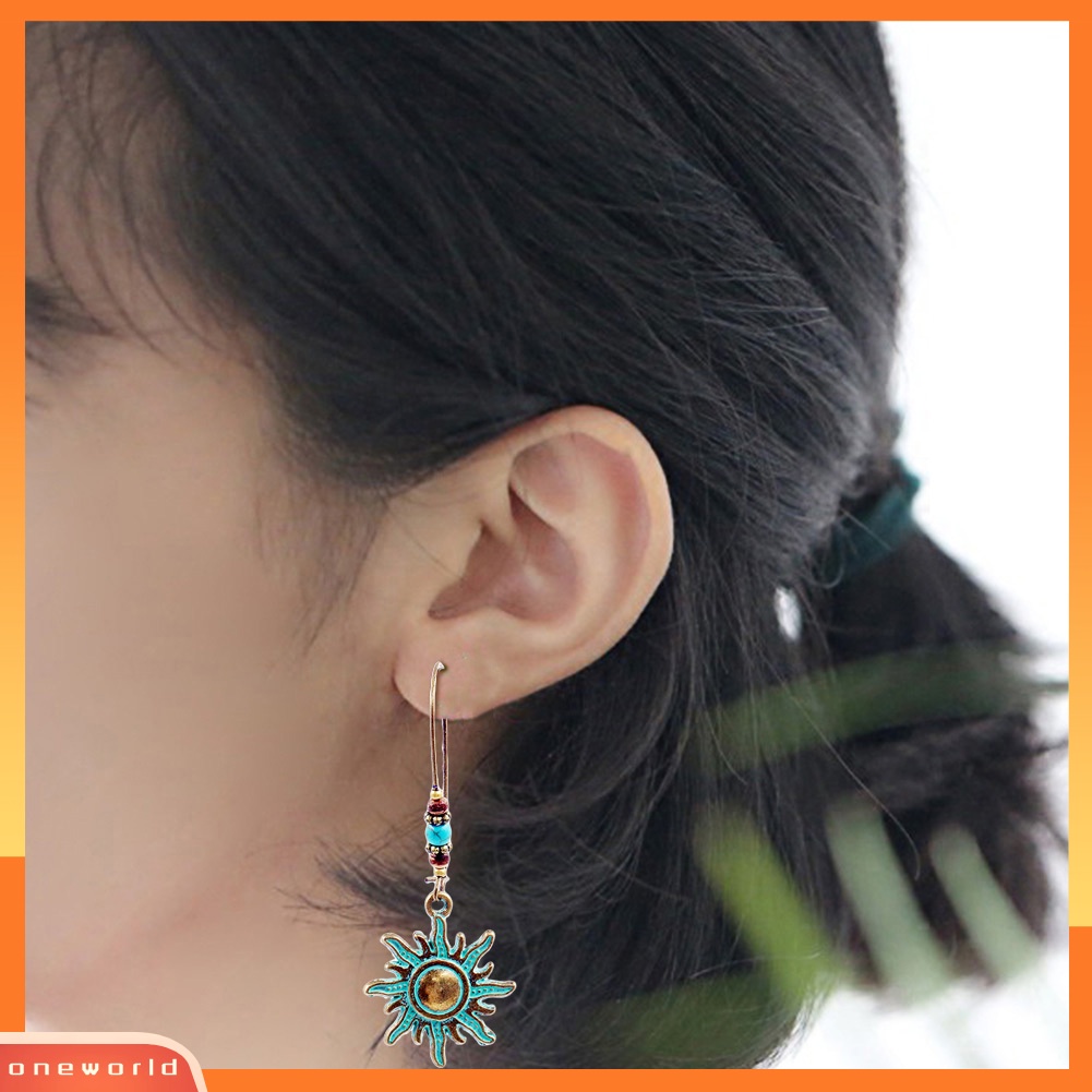 [WOD] Mode Sun Eardrop Tuas Anting Pesona Pesta Prom Wanita Gadis Perhiasan Hadiah