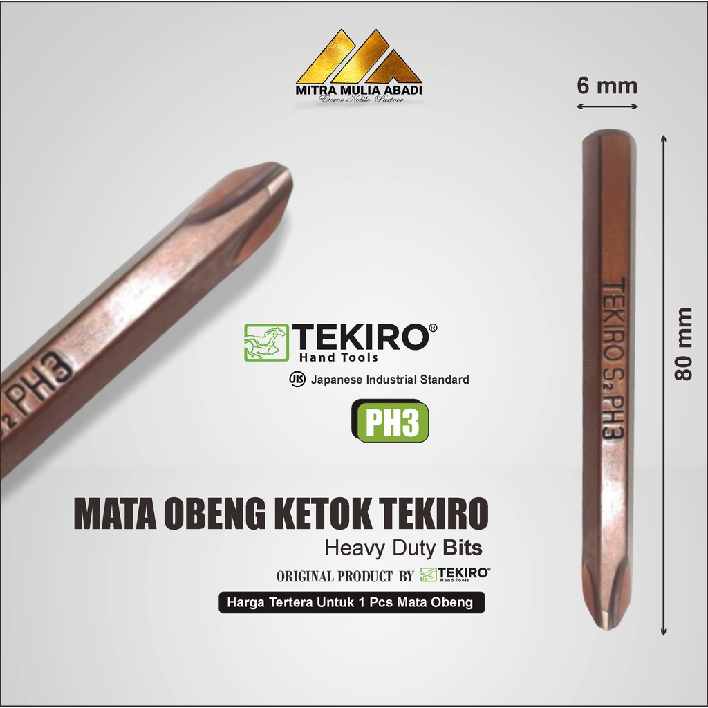 MATA OBENG KETOK TEKIRO PH 3 l Heavy Duty Bits ph 3