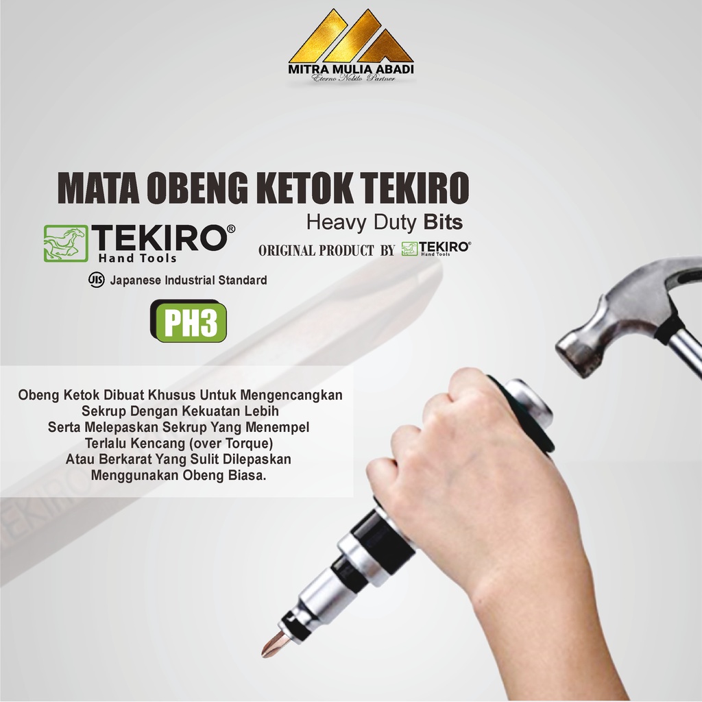 MATA OBENG KETOK TEKIRO PH 2 l Heavy Duty Bits PH2