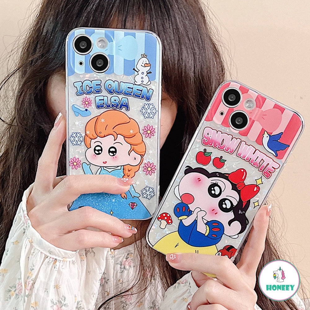 Casing Ponsel Motif Shell Fashion Untuk iPhone 14 Pro Max13 12 11 Pro Max Kartun Lucu Putri Shockproof Sarung Hp