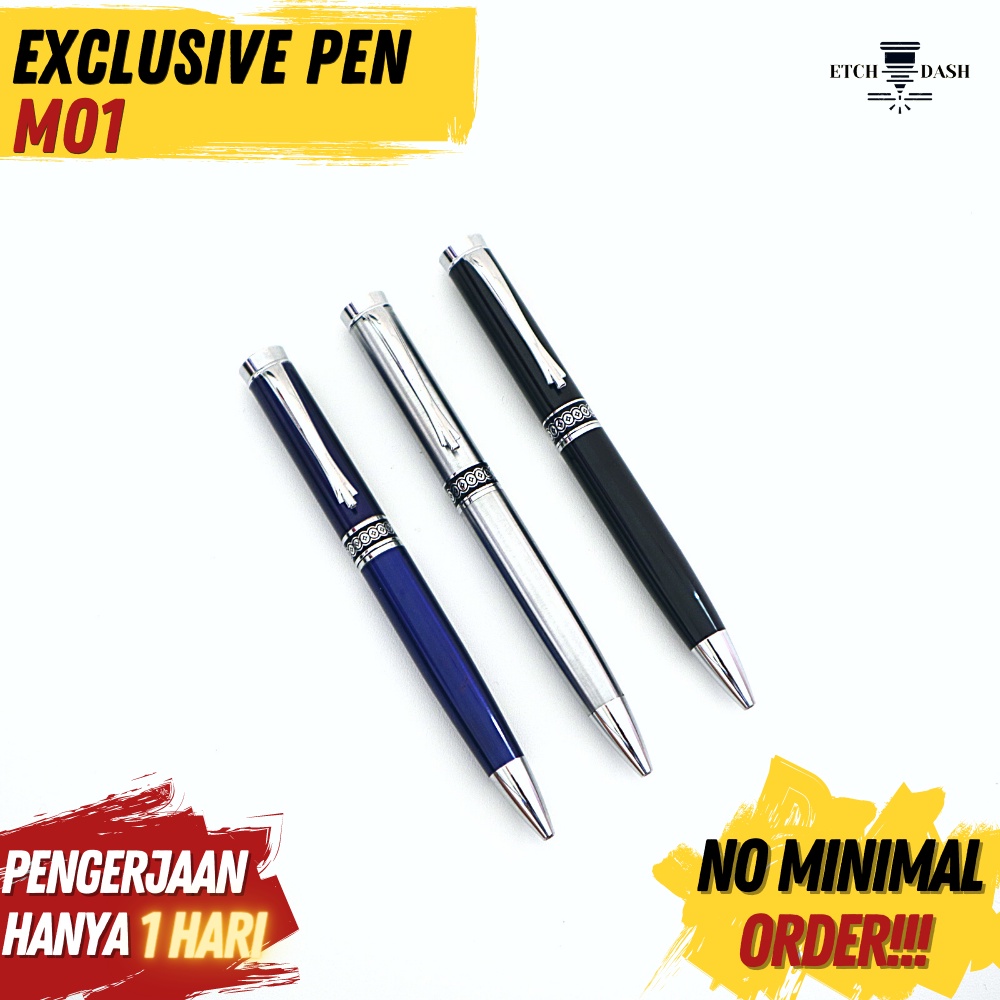 

Pulpen Metal Elegan Satuan | Merchandise Free Custom Nama dan Logo - Exclusive Pen M01