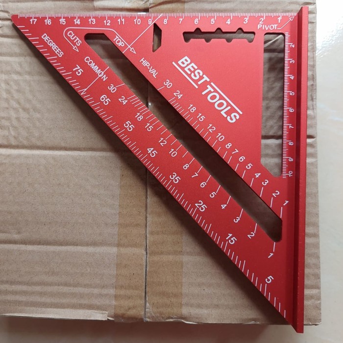 

Speed Square 7" Black Pengaris Siku Segitiga - Hitam