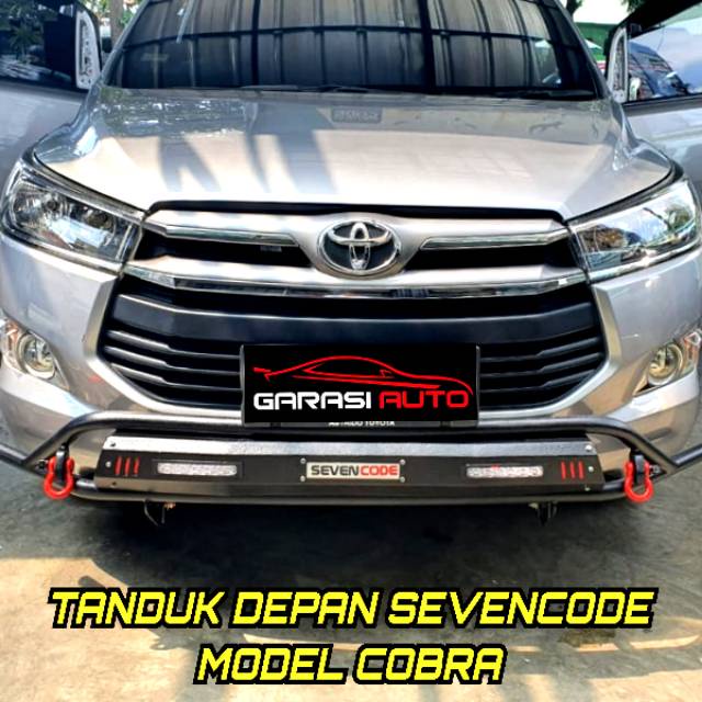 Tanduk Depan All New Innova Reborn Original Sevencode Cobra Towing Bumper Guard Besi no rhino arb