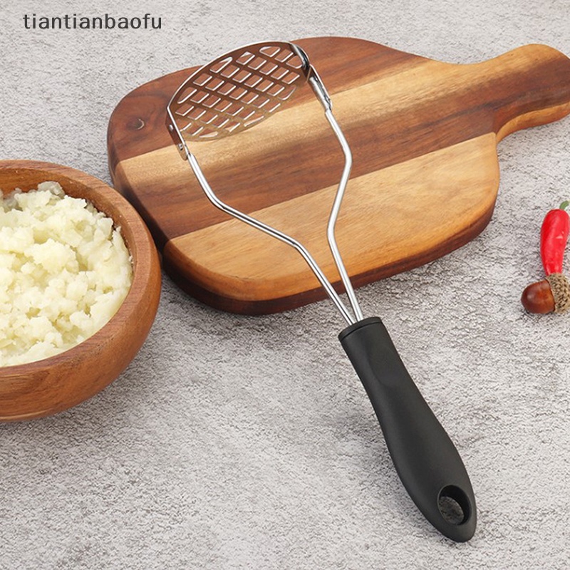 [tiantianbaofu] 304tekan Kentang Stainless Steel Potato Press Manual Masher Dapur Gadget Kentang Garlic Press Butik