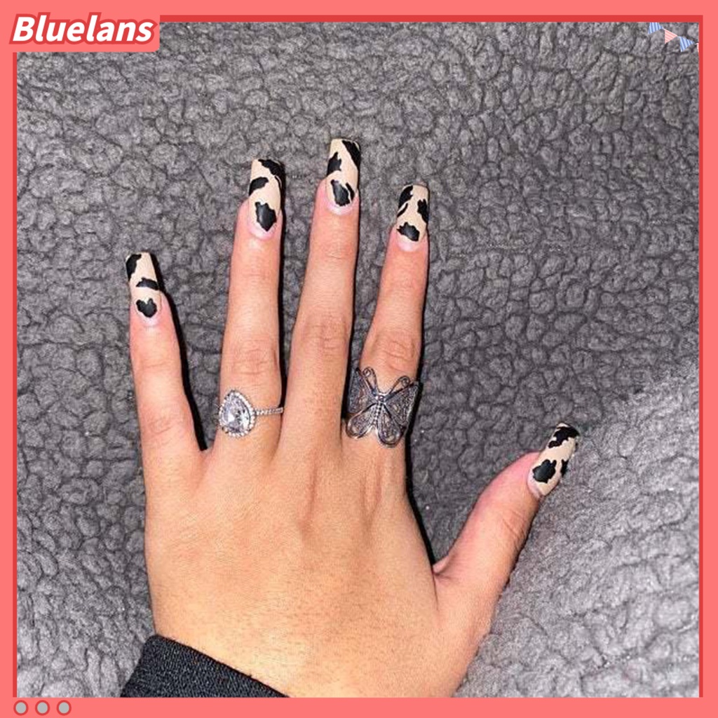 [BLS] Wanita Cincin Ukir Elegan Hypoallergenic Warna Emas Perak Retro Kupu-Kupu Jari Cincin Perhiasan Fashion