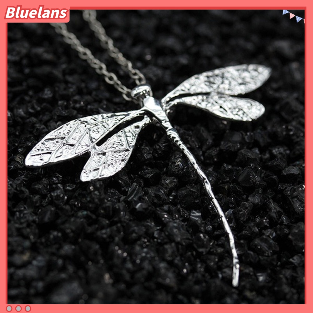[BLS] Fashion Wanita Capung Liontin Klavikula Rantai Kalung Adjustable Perhiasan Hadiah