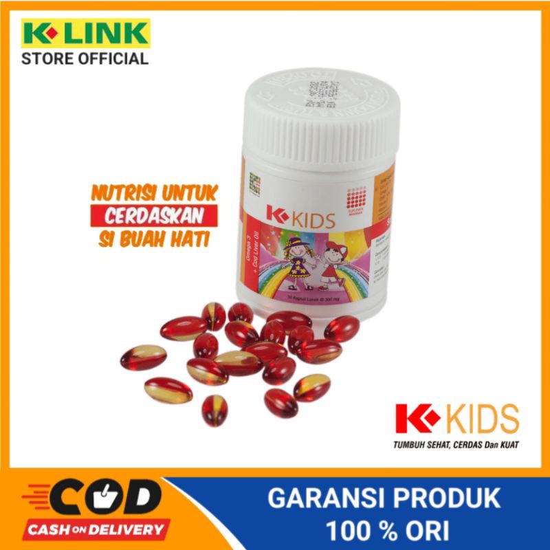 Omega3 Oil Fish Kids Minyak Ikan Ekstrak Vitamin A&D