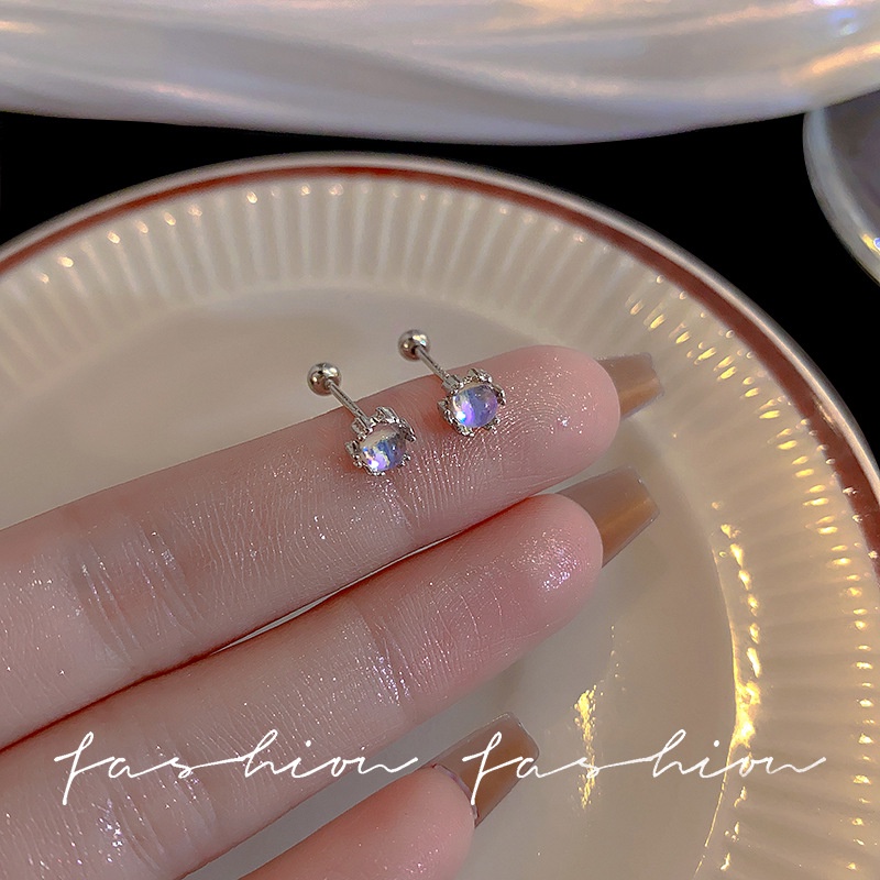 Ay(cn) Fashion Kupu-Kupu Bintang Hati Stud Anting Zirkon Kristal Mutiara Perak Earring Untuk Aksesoris Perhiasan Wanita