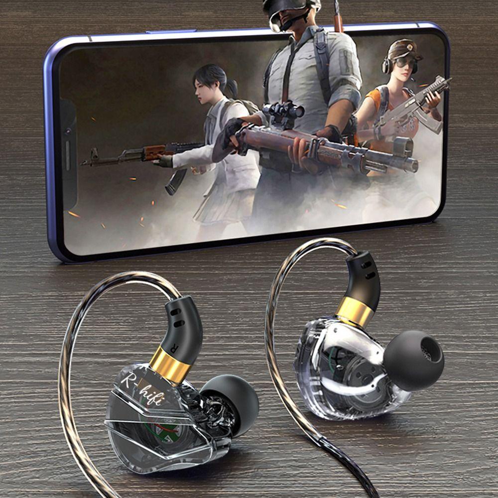 POPULAR Populer Headphone HIFI Mic Sport Headset Wired