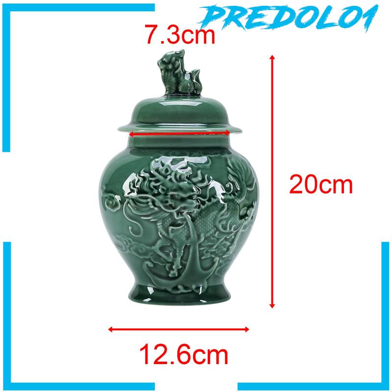 [Predolo1] Toples Jahe Porcelain Vas Keramik Porcelain Temple Jar Untuk Meja Pernikahan Rumah