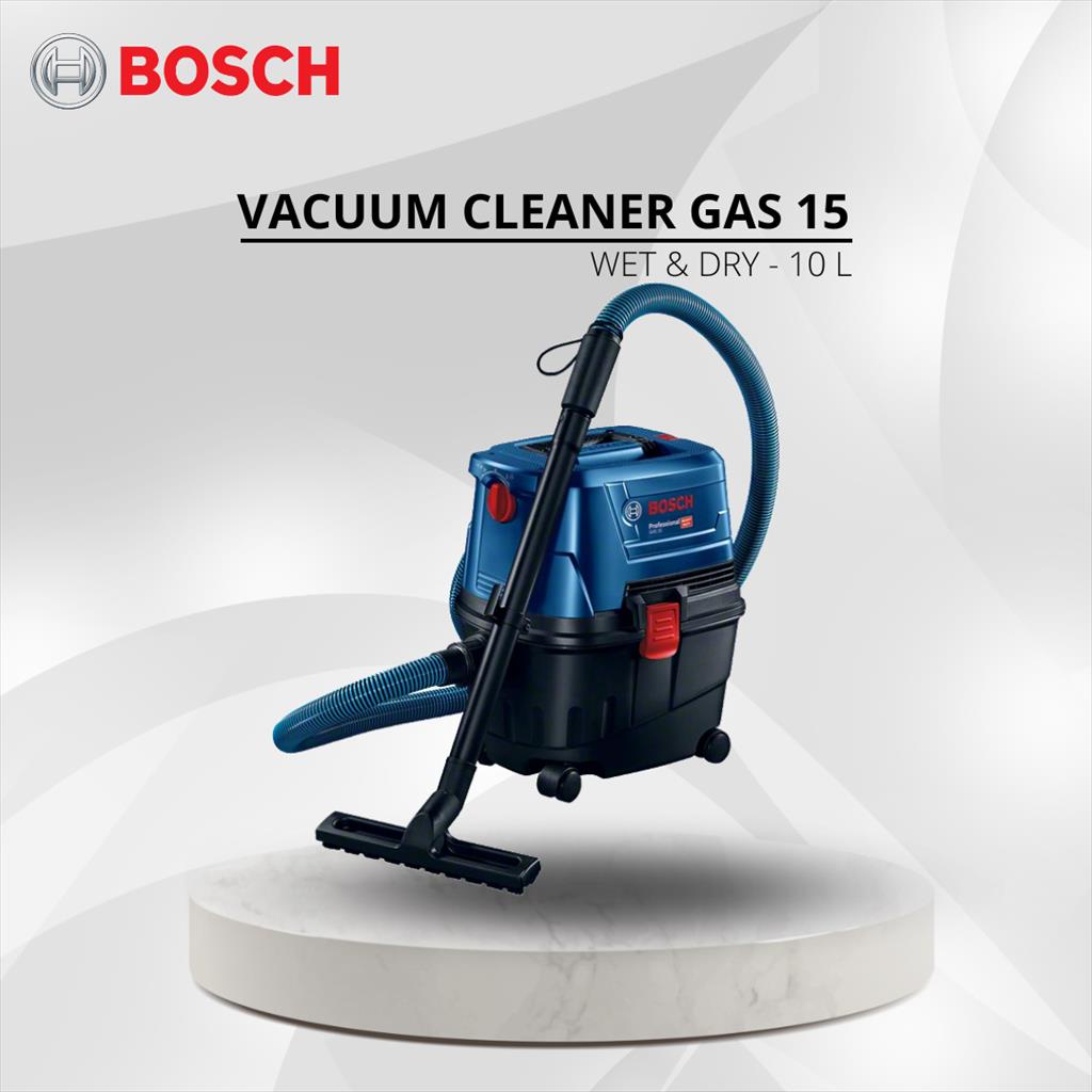 BOSCH VACUUM CLEANER GAS 15 WET &amp; DRY - 10 L PN.06019E50K0