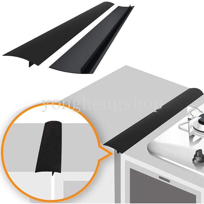 Fleksibel Penutup Celah Kompor Gas Counter Bentuk T Strip Karet Silikon Tahan Panas Oil-proof Gap Sealing Strips Pengisi Celah Dapur