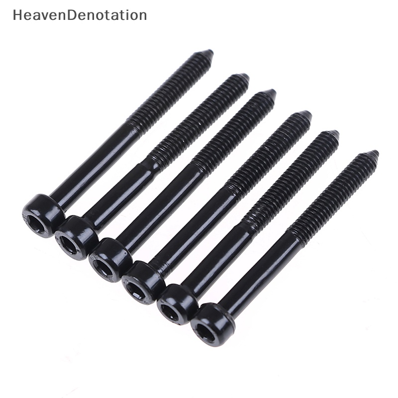 [HeavenDenotation] 6pcs Sekrup hexagon Pengunci Senar bass Gitar Elektrik Untuk Jembatan tremolo HDV