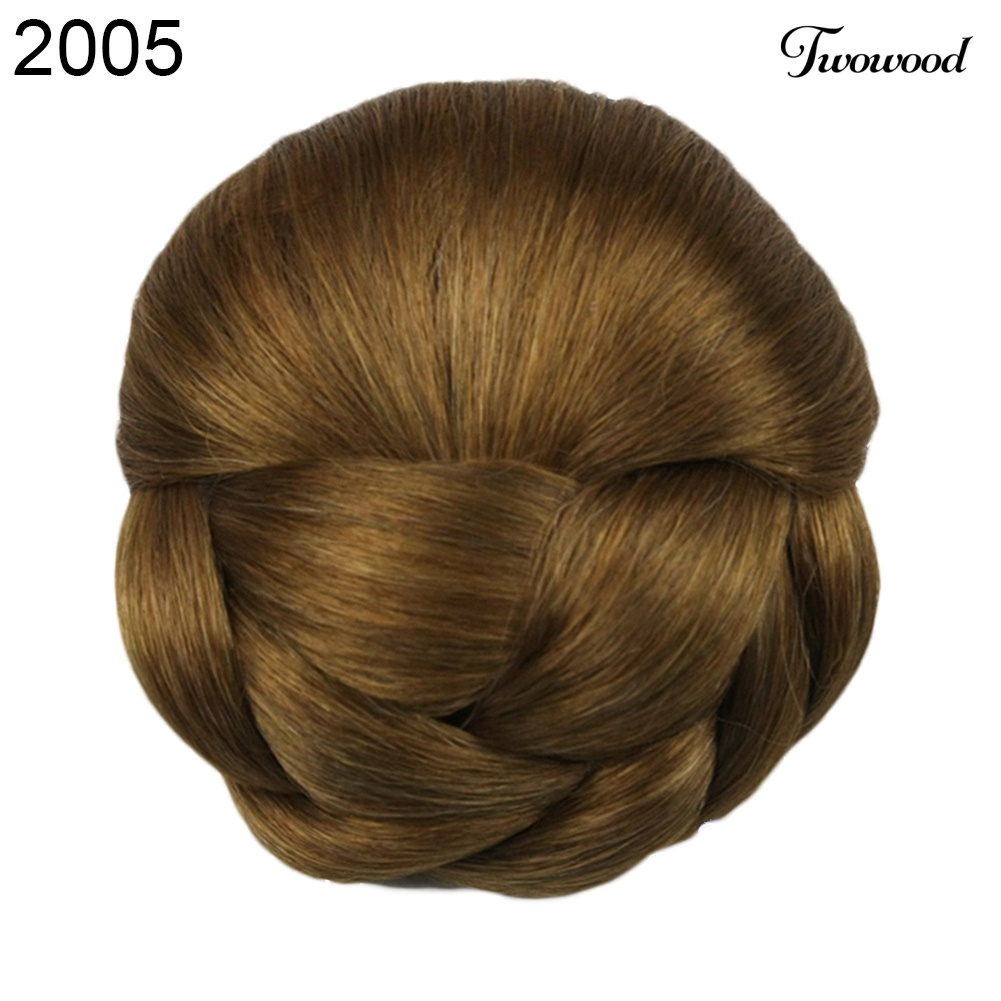 Twowood Wanita Updo Styling Sopak Sintetis Dikepang Pony Tail Hair Bun Extension