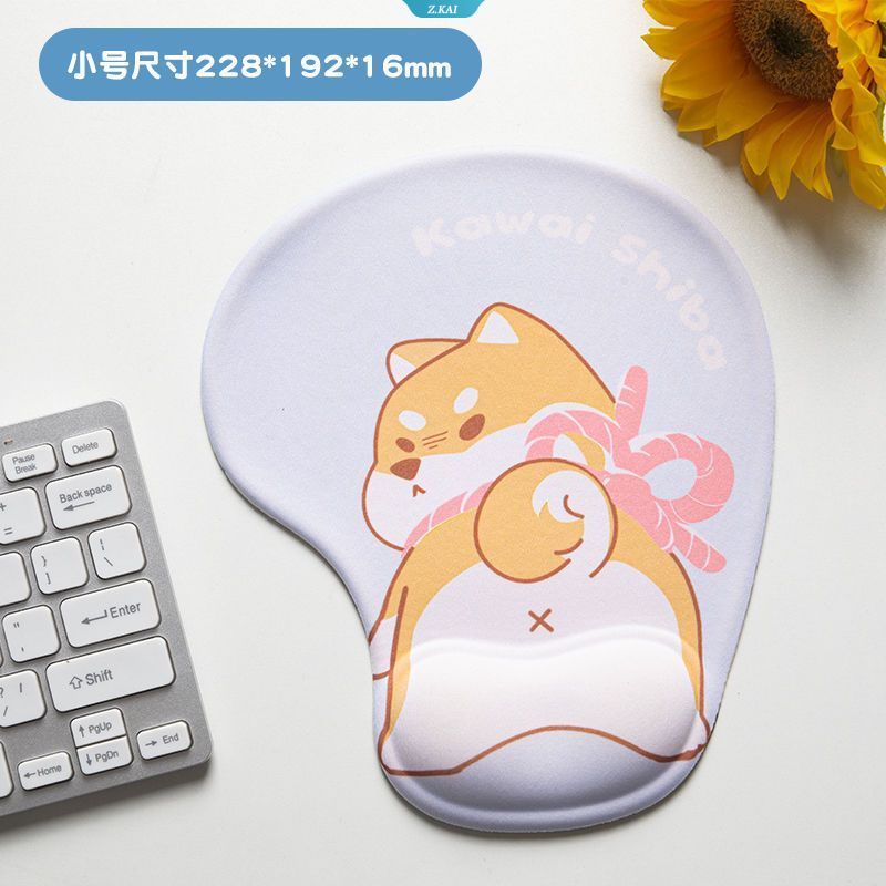 Kawaii Kartun Patrick Star Mouse Pad 3D Kartun Lucu Pelindung Pergelangan Tangan Mouse Pad Wrist Protector [ZK]