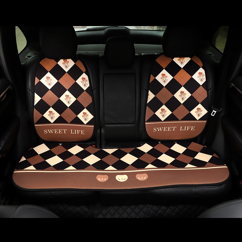 Car Tulip Cushion, Pelindung Kursi Mobil Kartun Bunga Lucu