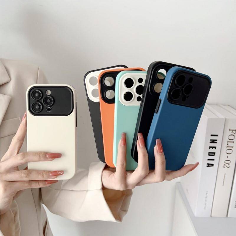 IPHONE Casing Ponsel Jendela Besar Untuk iPhone12 11 Pro MAX XS MAX X XR Skin Feeling Two In One Full Casing Pelindung Untuk iPhone12 iPhone11