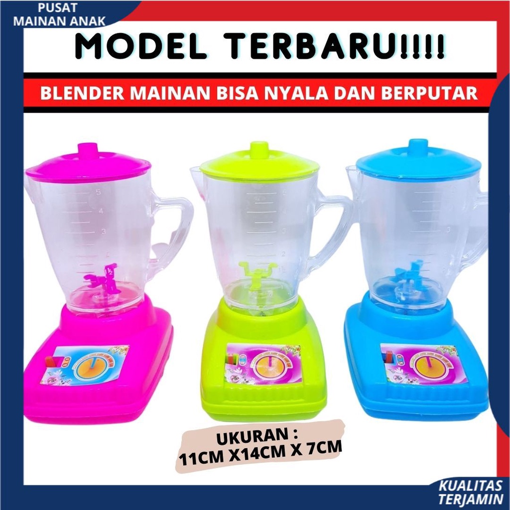 Mainan Anak Perempuan Blender Mainan Bisa Berputar Dan Menyala Masak Masakan SNI Termurah