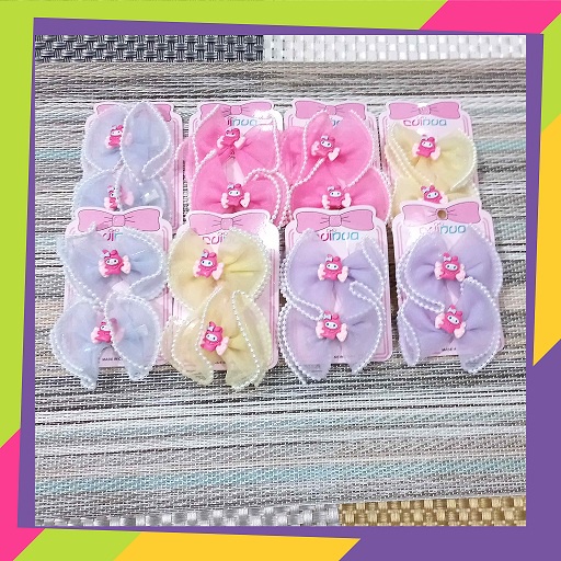 5053 / Paket Usaha Jepit Rambut Pita Anak Karakter 1lusin [12 pasang]