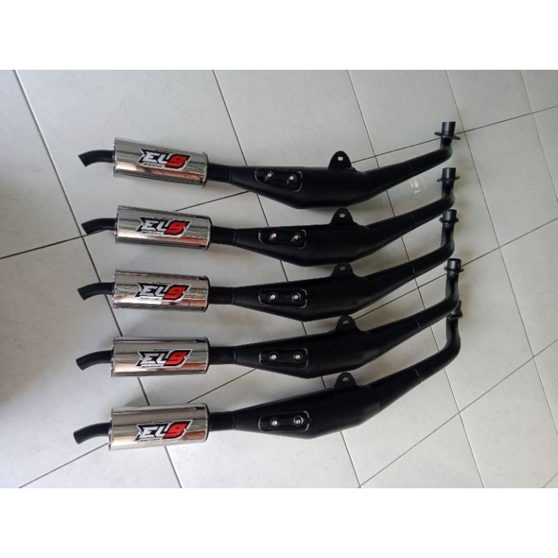 Knalpot fizr/fiz/f1zr/force1 standar racing hitam tameng EL9
