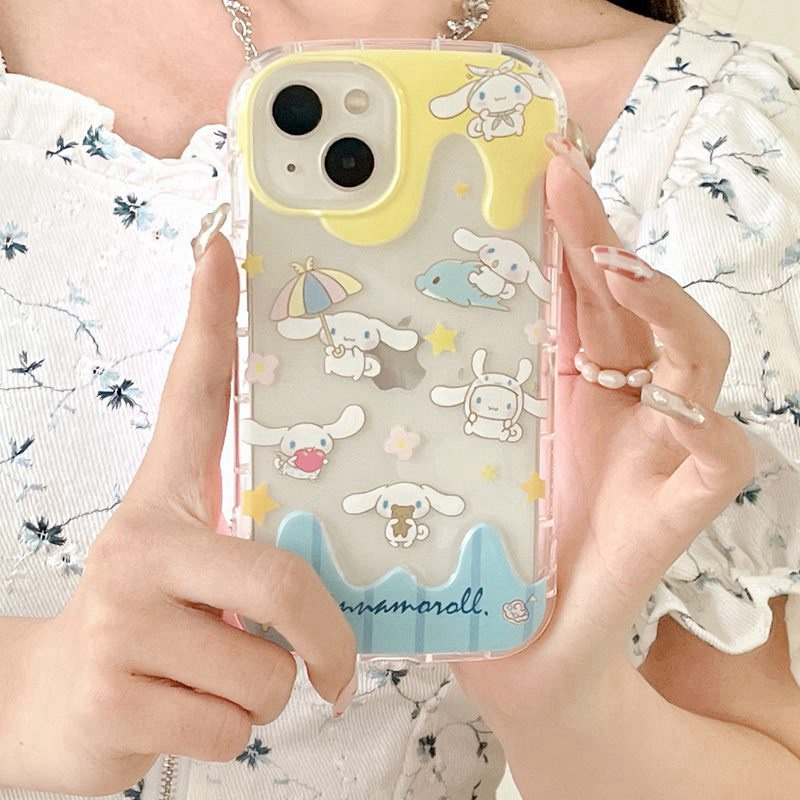 All New Cute sanrio Ice Cream Clear Soft Bumper Case for Apple iPhone XR XS Max 11 12 13 14 Pro Max 14 Plus Girl Woman's Fashion Pretty Phone Case