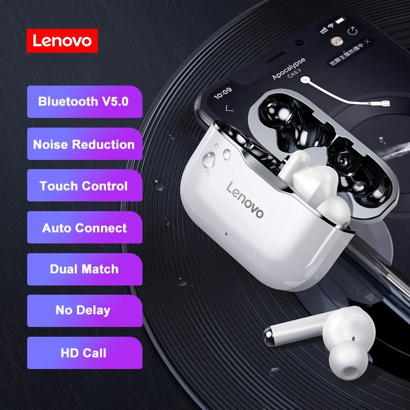 AKN88 - LENOVO LivePods LP1 - TWS Bluetooth Earphone with 300mAh Storage Box