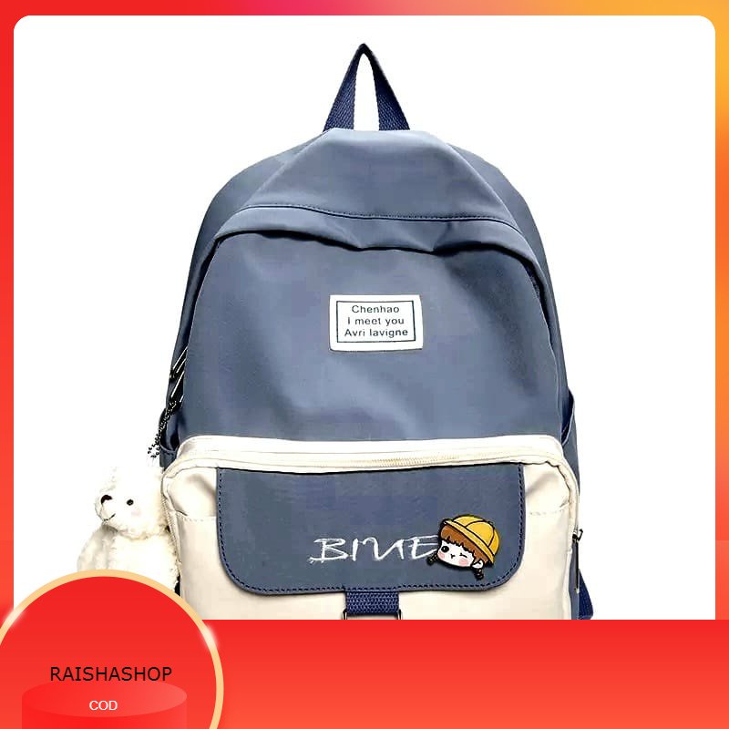 RR KATYA - Tas Ransel Sekolah Anak TK PAUD SD SMP SMA Ada Sekat Laptop dan Tempat Botol Minum